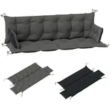 Outsunny Sitzkissen 180 x 110 x 8 cm dunkelgrau 3 St.