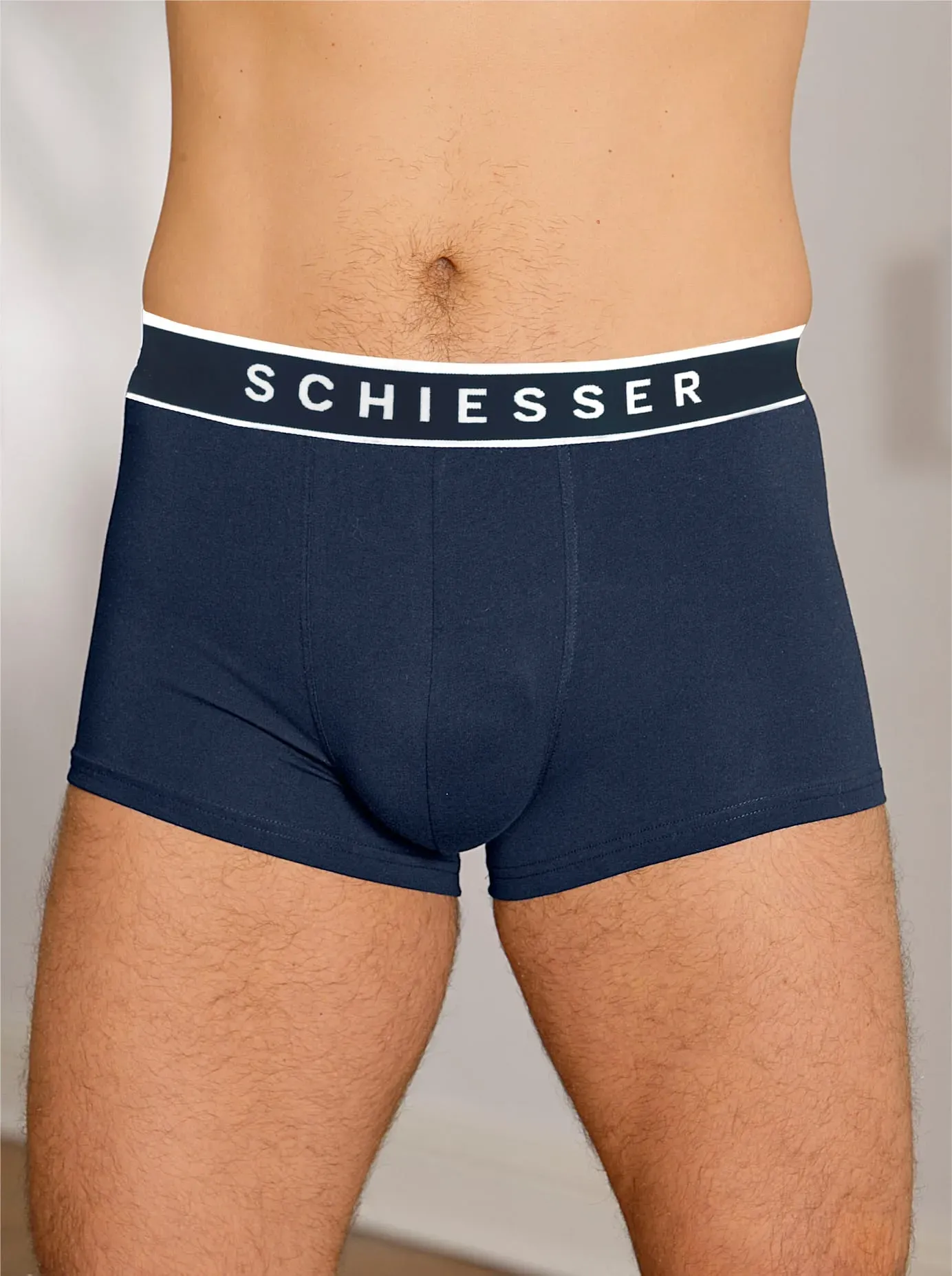 Panty SCHIESSER Gr. 6, blau (marine) Herren Unterhosen