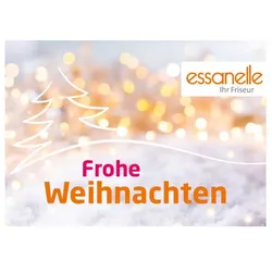 Essanelle Gutschein Trägerkarte Weihnachten