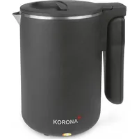 KORONA Reisewasserkocher 0,6 l Schwarz