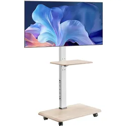 VEVOR Rollbarer TV-Ständer TV-Wagen für 812,8-1778mm TVs Höhenverstellbar