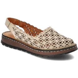 Beige Sandalen Artiker Bequeme Lederschuhe, 39