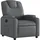 vidaXL Relaxsessel Grau Kunstleder 50 x 97 x 50 cm Grau mit Liegeposition