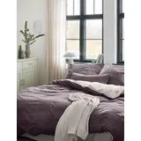 IRISETTE Bettwäsche Wave 135 x 200 cm Satin Mauve
