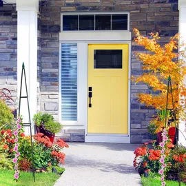 Relaxdays Obelisk Rankhilfe 190 x 35 x 35 cm Schwarz