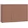 Carryhome Sideboard, Terracotta, Kunststoff, 4 Fächer, 154.2x99.1x34.9 cm, Wohnzimmer, Kommoden & Sideboards, Sideboards