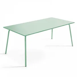 Oviala Gartentisch 180 x 90 x 72 cm Salbeigrün