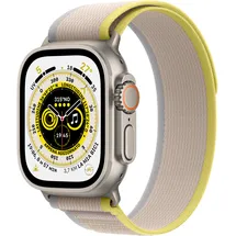 Apple Watch Ultra GPS+Cellular 49 mm Titaniumgehäuse, Trail Loop gelb/beige M/L