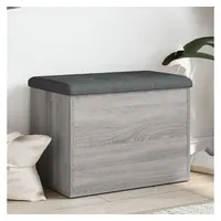 VidaXL Sitzbank, mit Stauraum Grau Sonoma 62x42x45 cm Holzwerkstoff