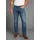 Arizona Stretch-Jeans ARIZONA, Herren, Gr. 34, Länge 32, blauus, Denim/Jeans, Obermaterial: 98% Baumwolle, 2% Elasthan, unifarben, Basic, straight fit lang, Jeans, gerade Beinform, niedrige Leibhöhe, mit Gürtelschlaufen