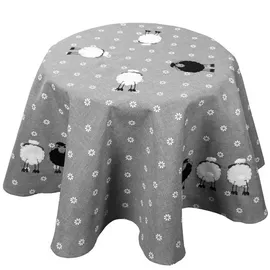 heimtexland Tischdecke rund 150 cm grau
