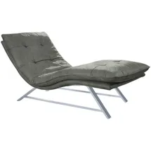 W.Schillig Relaxliege daily dreams 75 x 91 x 170 cm grau mit Kissen