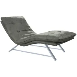 W.Schillig Relaxliege daily dreams 75 x 91 x 170 cm grau mit Kissen
