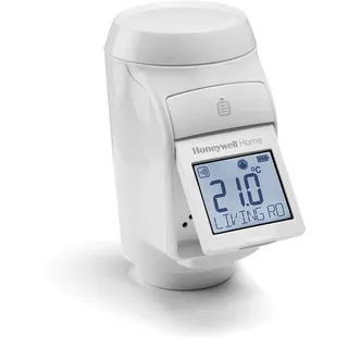 Honeywell Home THR92H1002 evohome Kabelloser Heizkörper-Steuerkopf für Großbritannien, Weiß