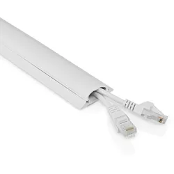 Nedis Kabelmanagement - Röhre - 1 Stück - max. Kabeldicke: 16 mm - PVC - Weiss