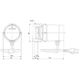 Grundfos Comfort 15-14 B PM Rp 1/2, 230 V, Dach