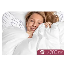Baumwollbettdecke SCHLAFSTIL "F200", weiß, B:155cm L:220cm, Bettdecken Bezug: 100% Baumwolle. Bettdecken Füllung: 100% Polyester, Bettdecken, hergestellt in Deutschland, allergikerfreundlich