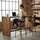 Relaxdays Barhocker 2er Set, braun/schwarz