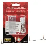 IDENA LED Lichterkette 10er transparent 1,1 m Warmweiß
