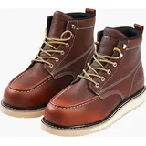 Vevor Arbeitsstiefel mit Stahlkappe, US-Größe 11,5, Arbeitsschuhe für Herren, Sicherheitsschuhe, leichte und atmungsaktive Herrenstiefel mit EVA... - Braun