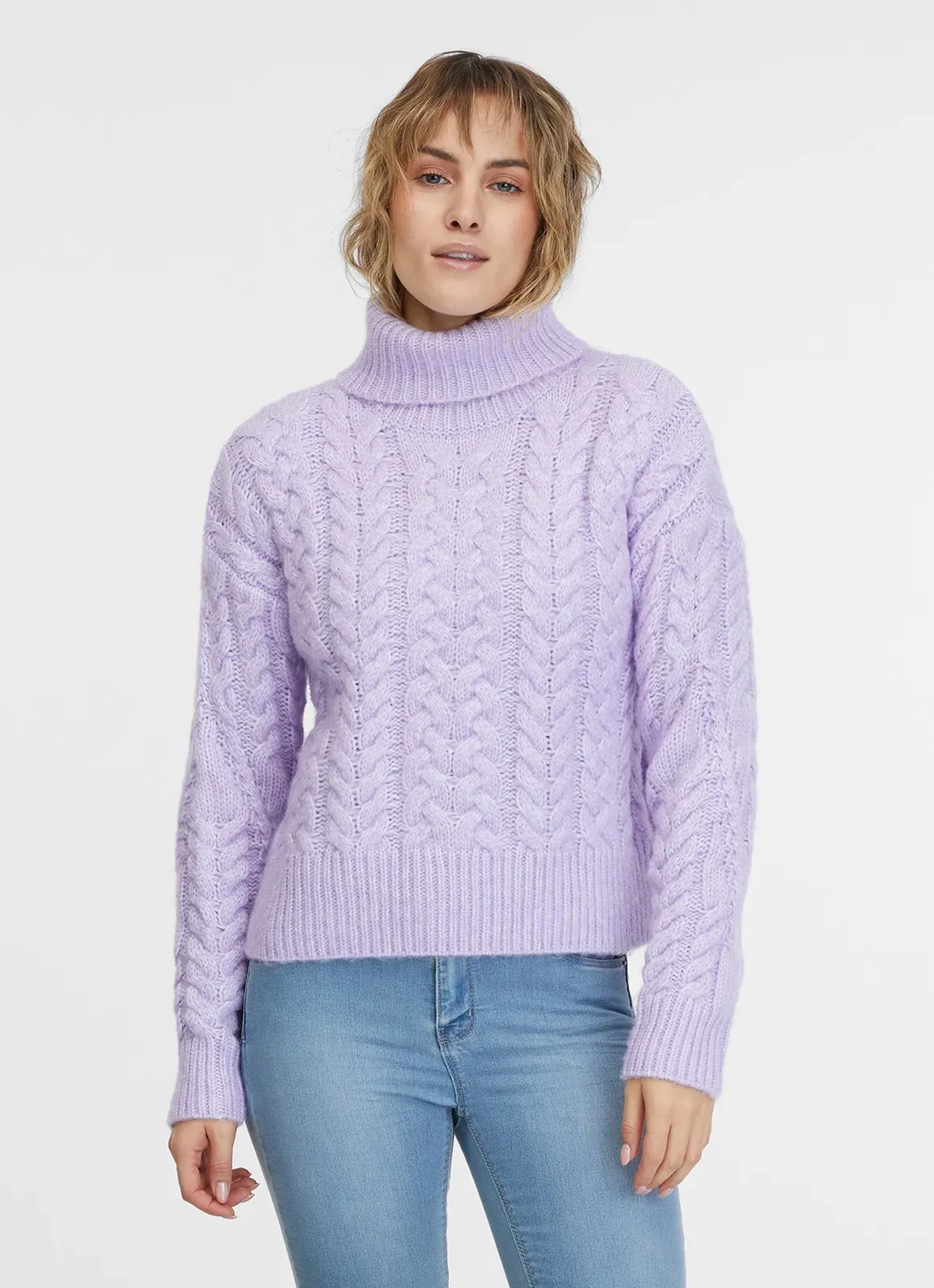 Ragwear Rollkragenpullover »JANNA SHORT« Ragwear LAVENDER XL (42)