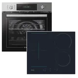 Candy Herdset Candy Backofen PYROLYSE TELESKOPAUSZUG WIFI + Induktionskochfeld autark 60 cm