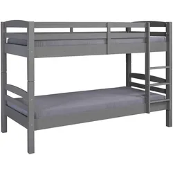 Inter Link Etagenbett Lavius 90 x 200 cm Holz Grau