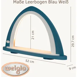 Weigla LED Schwibbogen "Weihnachtsdeko, Made in Germany", blau