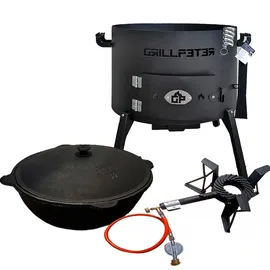 Grillpeter Kazan Ø 50 cm 22 L schwarz