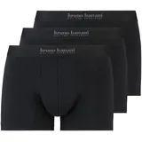 bruno banani Boxershorts »Short 3Pack Energy Cotton«, (3er Pack), mit Schriftzug am Bund Bruno Banani schwarz/navy/graumelange XXXL