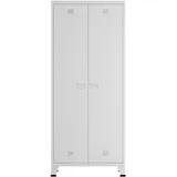 [en.casa] Kleiderschrank Hankasalmi 90 x 180 x 40 cm Weiß