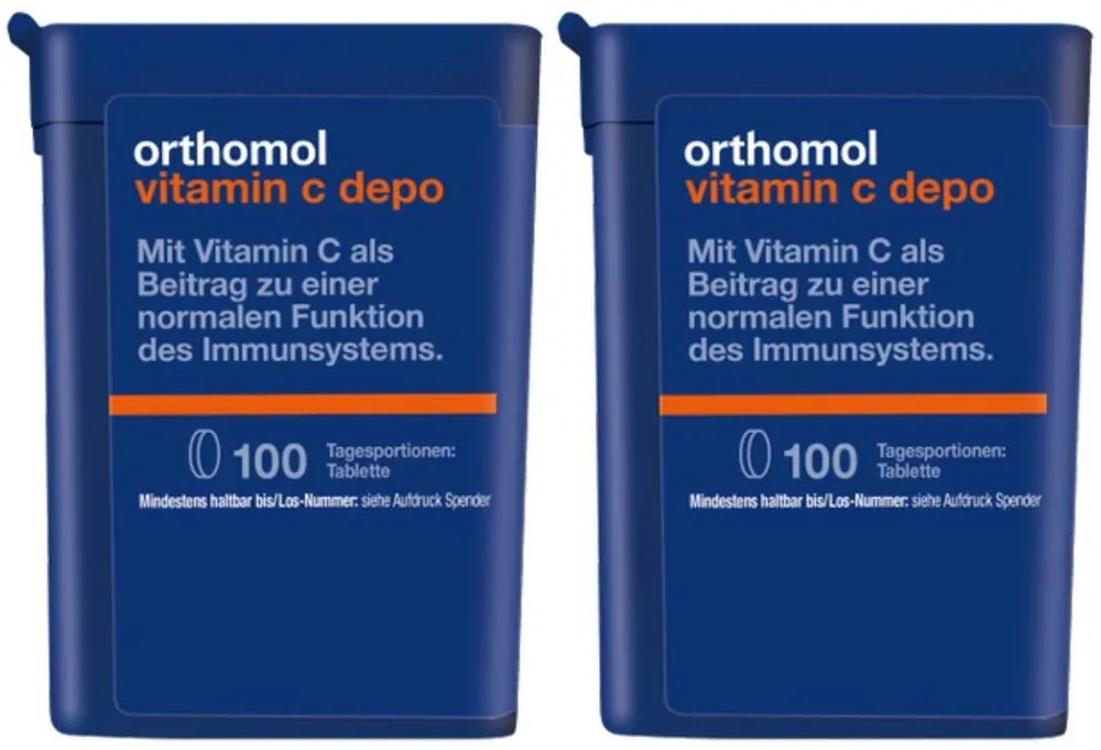 Orthomol Vitamin C depo - Nahrungsergänzungsmittel mit Depot-Wirkung für eine normale Funktion des Immunsystems - Tabletten