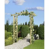 Rosenbogen Kiefer 160 x 72 x 210 cm grün imprägniert Pfosten Holz Pergola NEU