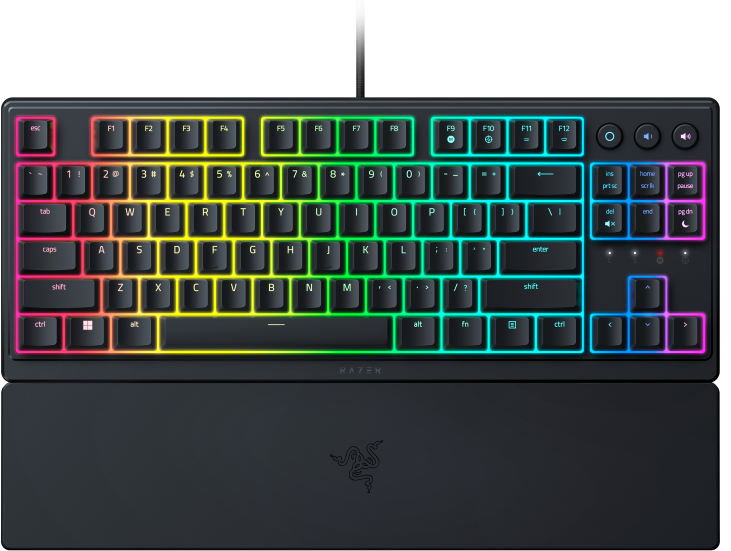 Razer Ornata V3 TKL - Low Profile Gaming Tastatur - QWERTZ Layout, 8 Zonen-RGB-Beleuchtung, ohne Nummernblock