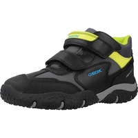 GEOX Jungen Jr Baltic Boy B Abx Schuhe, Farbe: Black Lime, EU 24 (UK 7 / US 8)