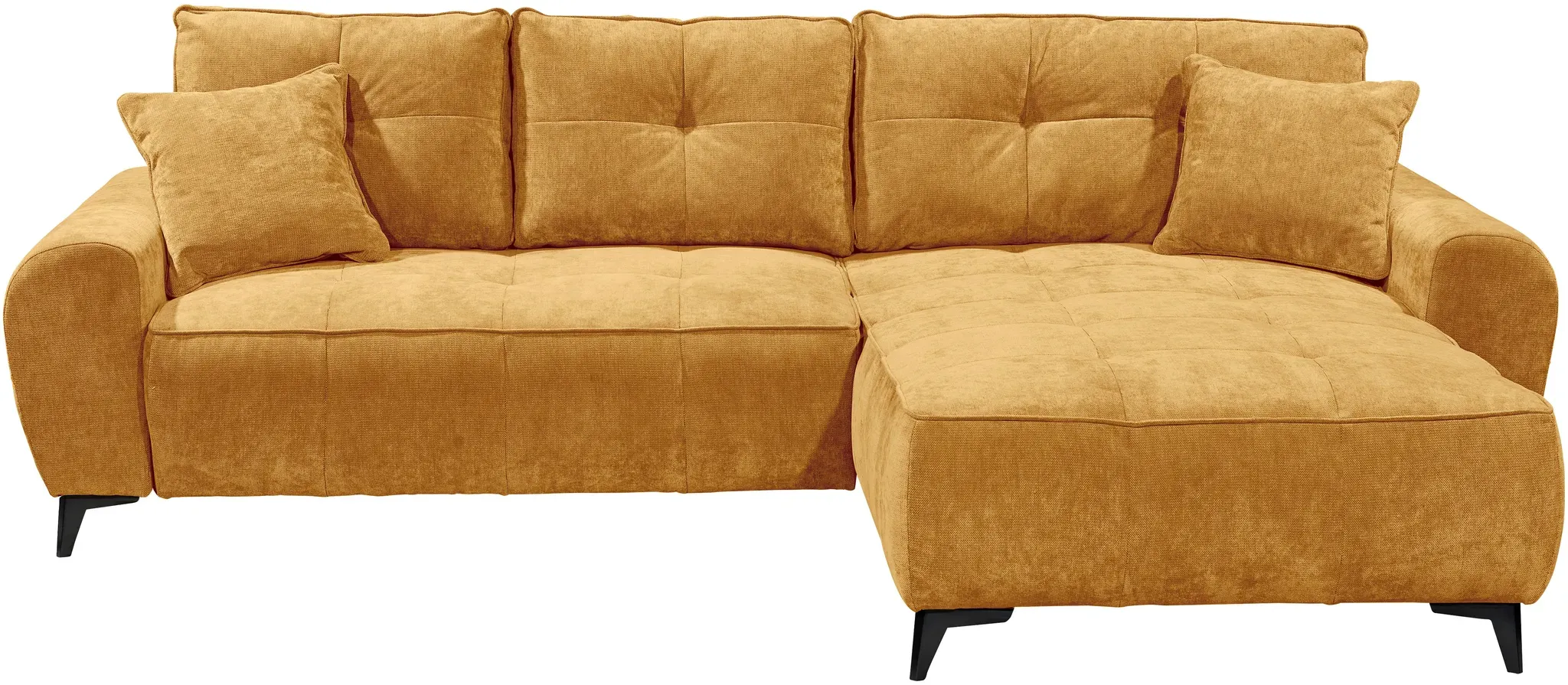 Ecksofa ED EXCITING DESIGN, curry, B:284cm H:48cm T:191cm, 100% Polyester, Sofas, Ecksofa