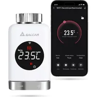 Salcar Smart Home Heizkörperthermostat WIFI Elektronisch Heizungsthermostat Lcd mit