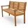 prestige home living outdoor 3-Sitzer Gartenbank 153 x 90 x 57 cm Braun