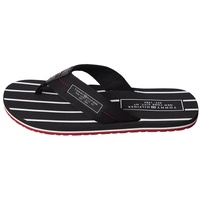 Tommy Hilfiger Herren Flip Flops Patch Beach Sandal Badeschuhe, Schwarz (Black), 40 EU