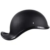 ZLYJ Schaufel Motorradhelm, Halbschale Jet-Helm, Retro Harley Helm, Halbschalenhelm ECE Zertifizierung Jethelm Für Damen Und Herren, für Cruiser Chopper Biker