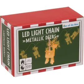 Out of the Blue LED-Lichterkette 3D Deers 2 m Metallic