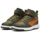 Puma Rebound V6 Mid WTR AC+ PS Sneaker, Dark Olive-Maple Syrup Olive, 33 EU