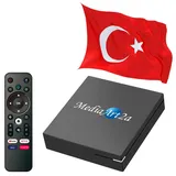 Türkische Internet TV IPTV Box 4K Full HDTV Android 14 kostenlose öffentliche Kanale vorprogrammiert, YouTube
