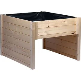 Dobar Mährobotergarage mit integriertem Pflanzkasten 79 x 73 x 56 cm