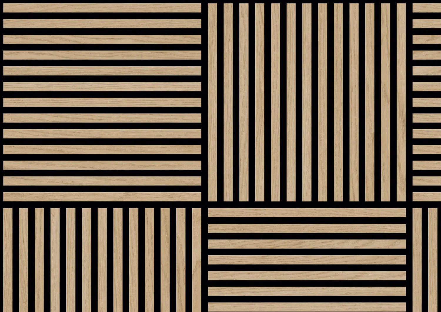 ter Hürne SilentDesign 1-Side Collection Akustikpaneele ruhig naturgeölt Quadrat Eiche Wolga Furnier 553x553x21 mm