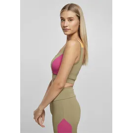 URBAN CLASSICS Color Block Khaki/Bright Violett/Magic Mango XS