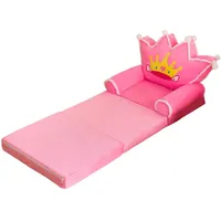 MagiDeal Faltbares Kindersofa DREI Waschbar Gepolstert Pink Faltbarer Kindersofasessel für Wohnzimmer