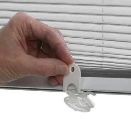 GARDINIA Plissee Solo mit Saugnäpfen Grau