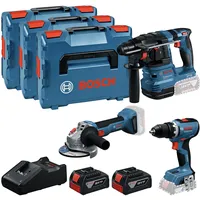 Bosch 18V Akku Set GSR + GBH + GWS