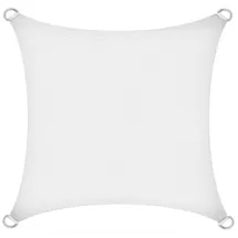 Estexo Sonnenschutzsegel Sonnendach Sonnenschutz UV-Schutz HDPE Weiß 3x3m (Quadrat)